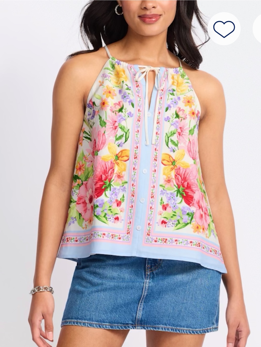 Floral Cold-Shoulder Jacket - White Multi